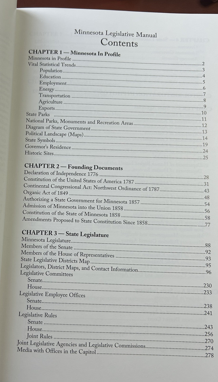 Retired Minnesota Legislative Manual Blue Book 2017-18 New; Historical Photos